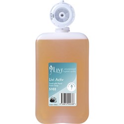 Livi Activ Food-Safe Foam Hand Soap 1 Litre Box of 6