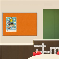 Visionchart Pinboard 1800 x 900mm Standard Frame Smooth Velour Autex Made To Order