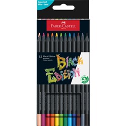 Faber Castell Black Edition Colouring Pencils Box of 12