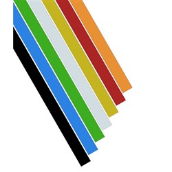 Visionchart Vista Magnetic Whiteboard Strips 13 x 300mm Black Pack Of 2