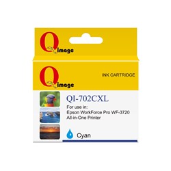 Q-Image Compatible Epson 702XL Dye Ink Cartridge High Yield Cyan