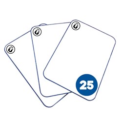 Visionchart Creative Kids Double Sided Magnetic Whiteboard A4 Plain Pack Of 25