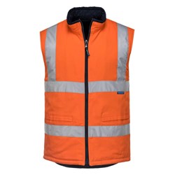 Portwest Hi-Vis Reversible Vest Large Orange