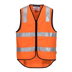 Portwest Hi-Vis Zipped Cotton Vest Medium Orange