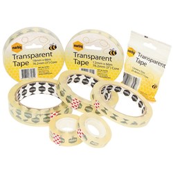 Marbig Office Tape 12mm x 33m 25.4mm Core Clear