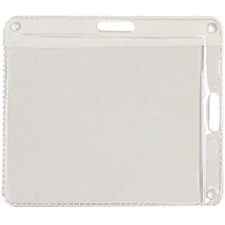 Rexel ID Pouches ID Card 2 Way Landscape or Portrait 105 x 90mm Clear Pack Of 10